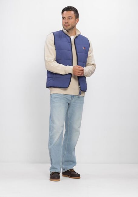 Blauwe TOMMY JEANS Bodywarmer TJM FLAG QUILTED VEST - large