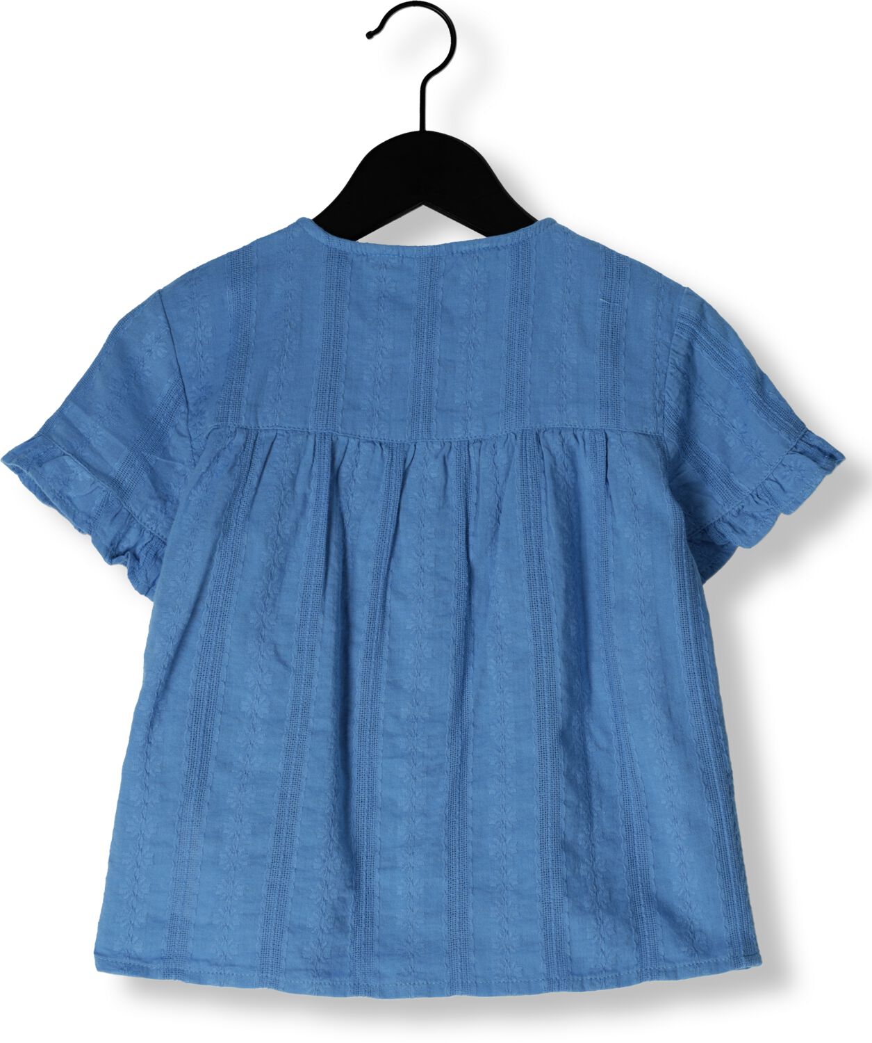 DAILY7 Meisjes Blouses Ruffle Shirt Blauw