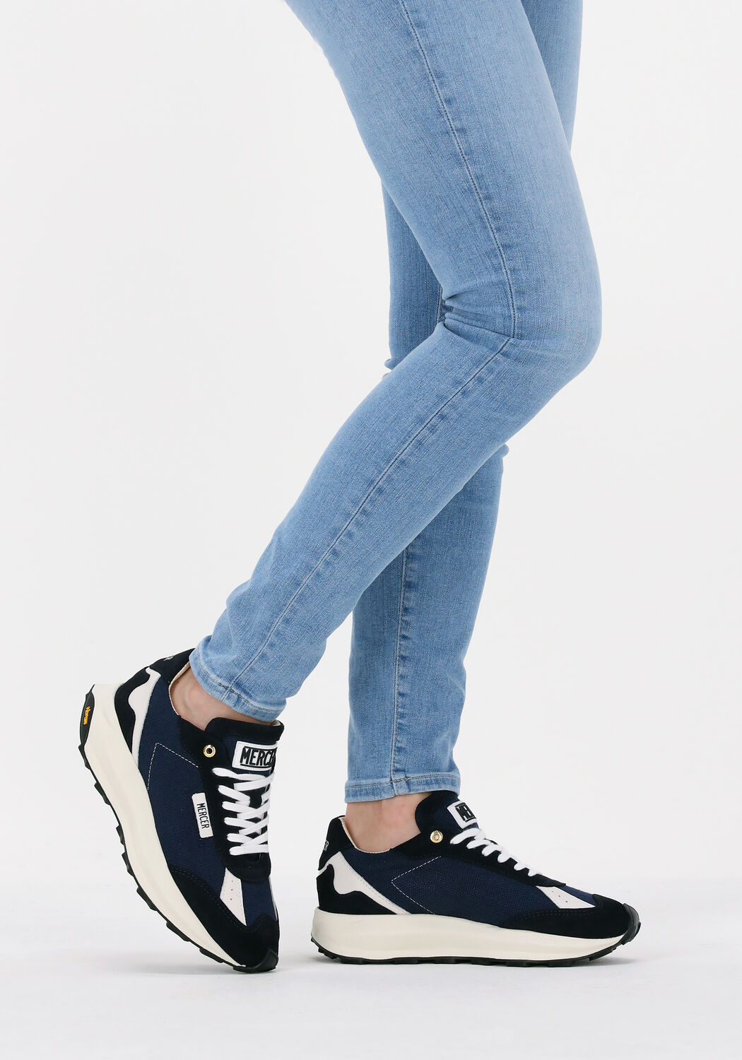 Blauwe MERCER AMSTERDAM Lage sneakers THE RACER | Omoda