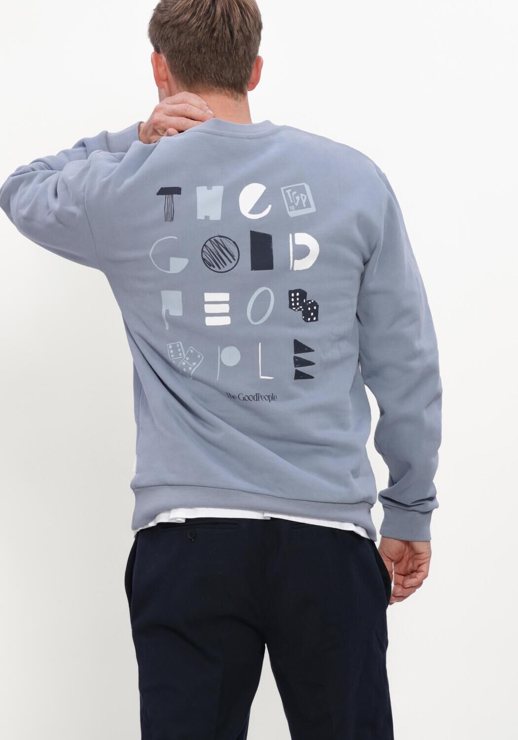 Lichtblauwe THE GOODPEOPLE Sweater LAX - large