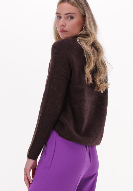 Bruine Y.A.S. Trui YASALVA LS O-NECK KNIT PULLOVER - large