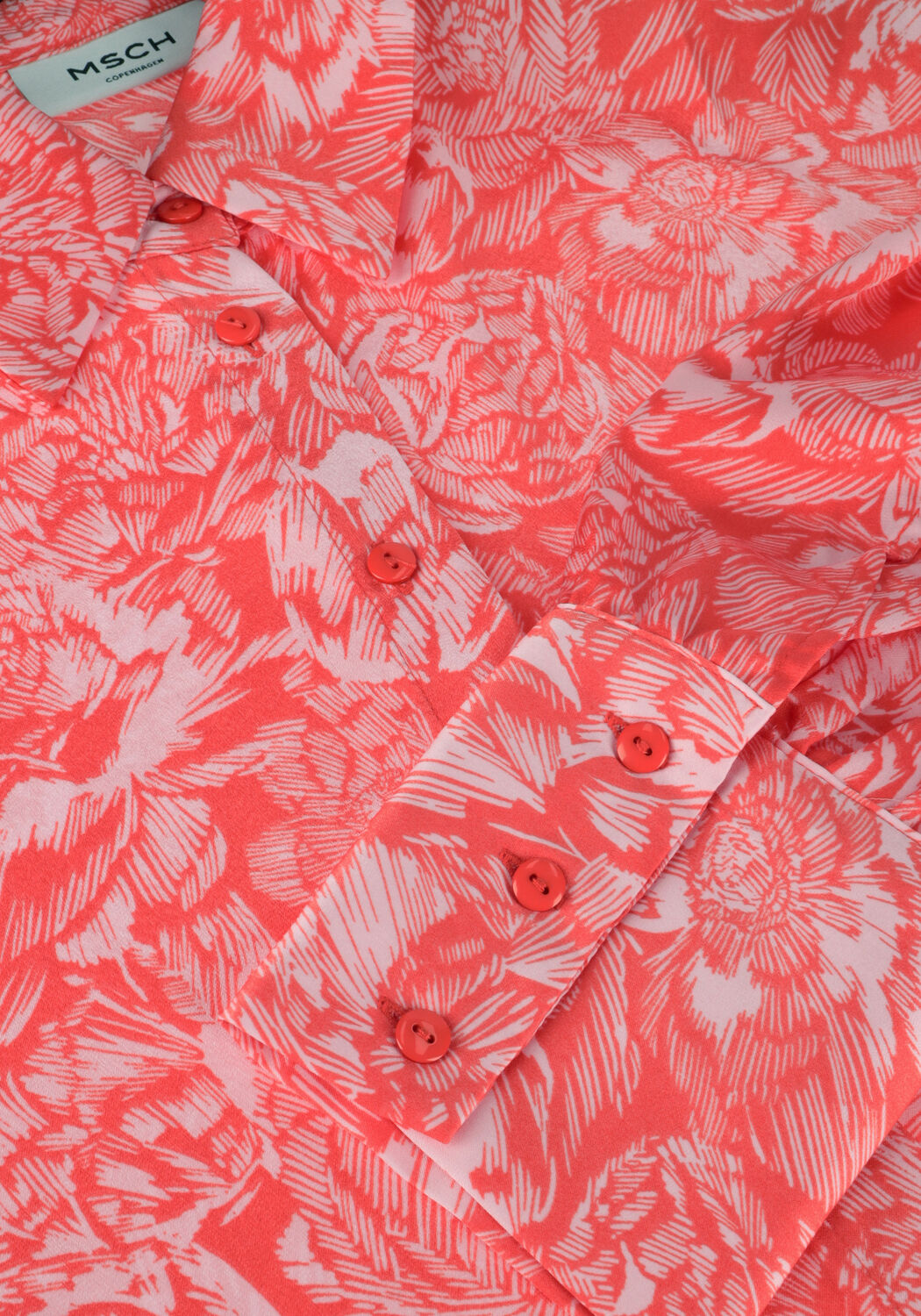 Roze MSCH COPENHAGEN Blouses MARICEL MYRINA SHIRT AOP - large