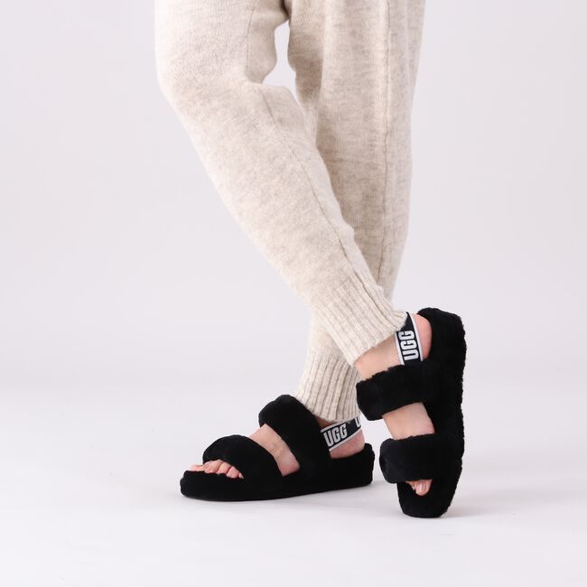 Zwarte UGG Platte sandalen W OH YEAH Zwarte UGG Platte sandalen W OH YEAH - large