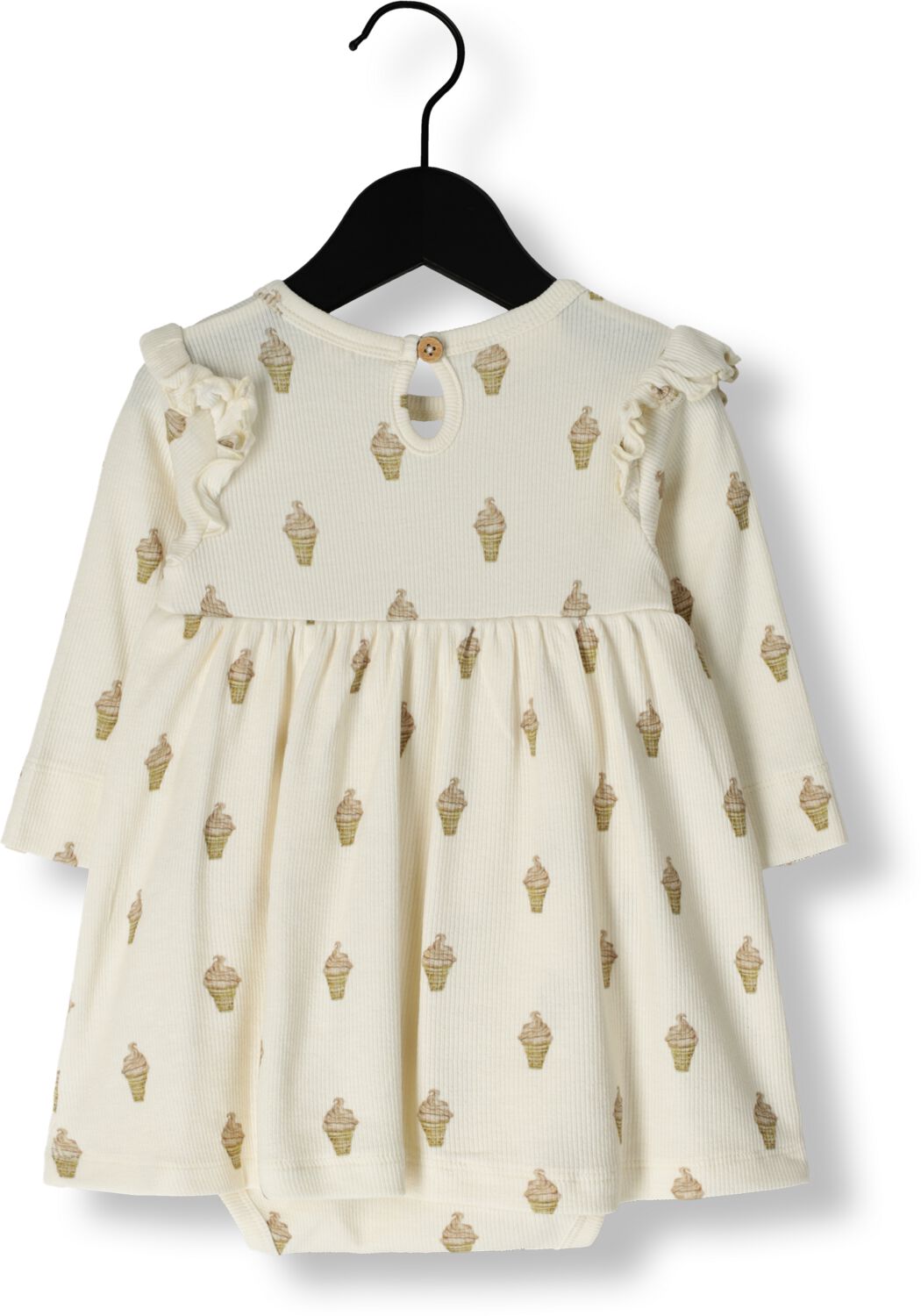 LIL' ATELIER Baby Jurken Nbfgavo Enk Ls Body Dress Lil Wit