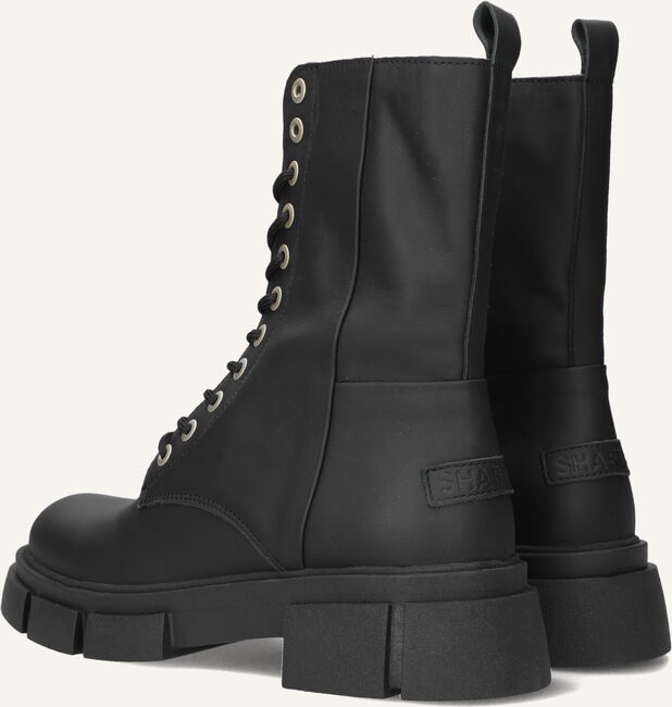 Zwarte SHABBIES Veterboots 185020047 Zwarte SHABBIES Veterboots 185020047 - large