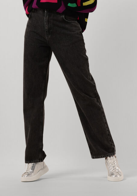 Donkergrijze ALIX THE LABEL Wijde broek BAGGIE DENIM PANTS - large