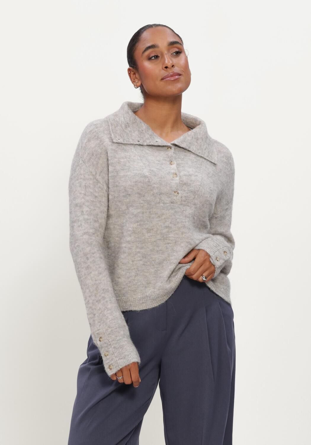 MSCH COPENHAGEN Dames Truien & Vesten Mschbondie Hope M Pullover Lichtgrijs
