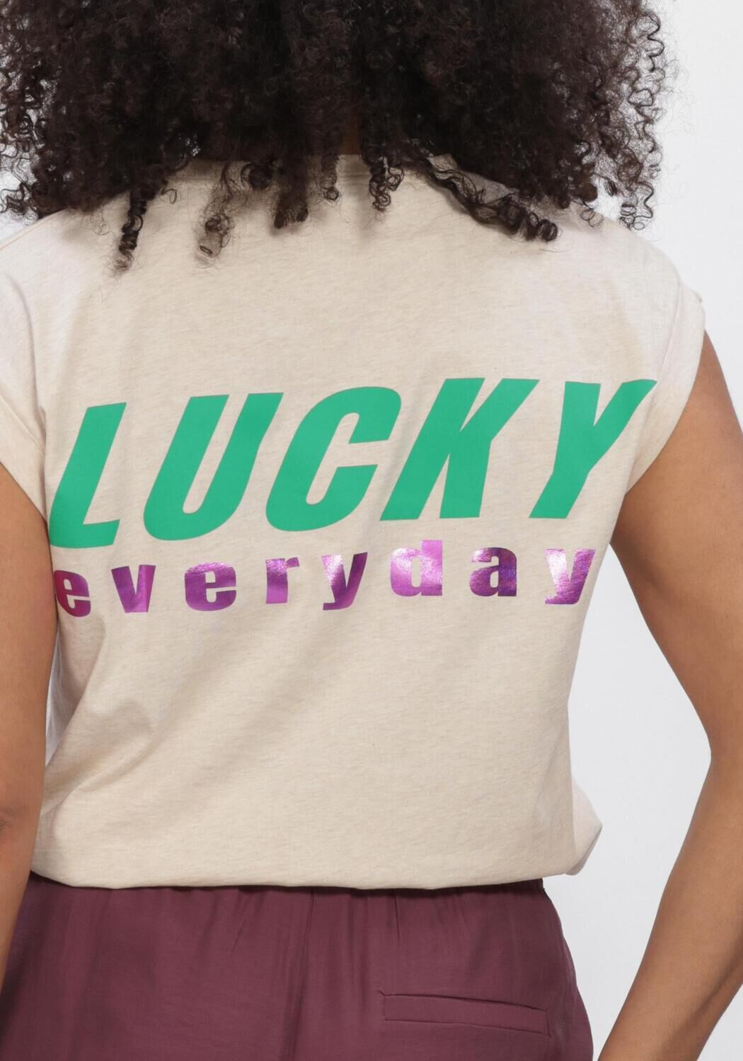 Beige BY-BAR Top TOBY LUCKY EVERYDAY TOP - large