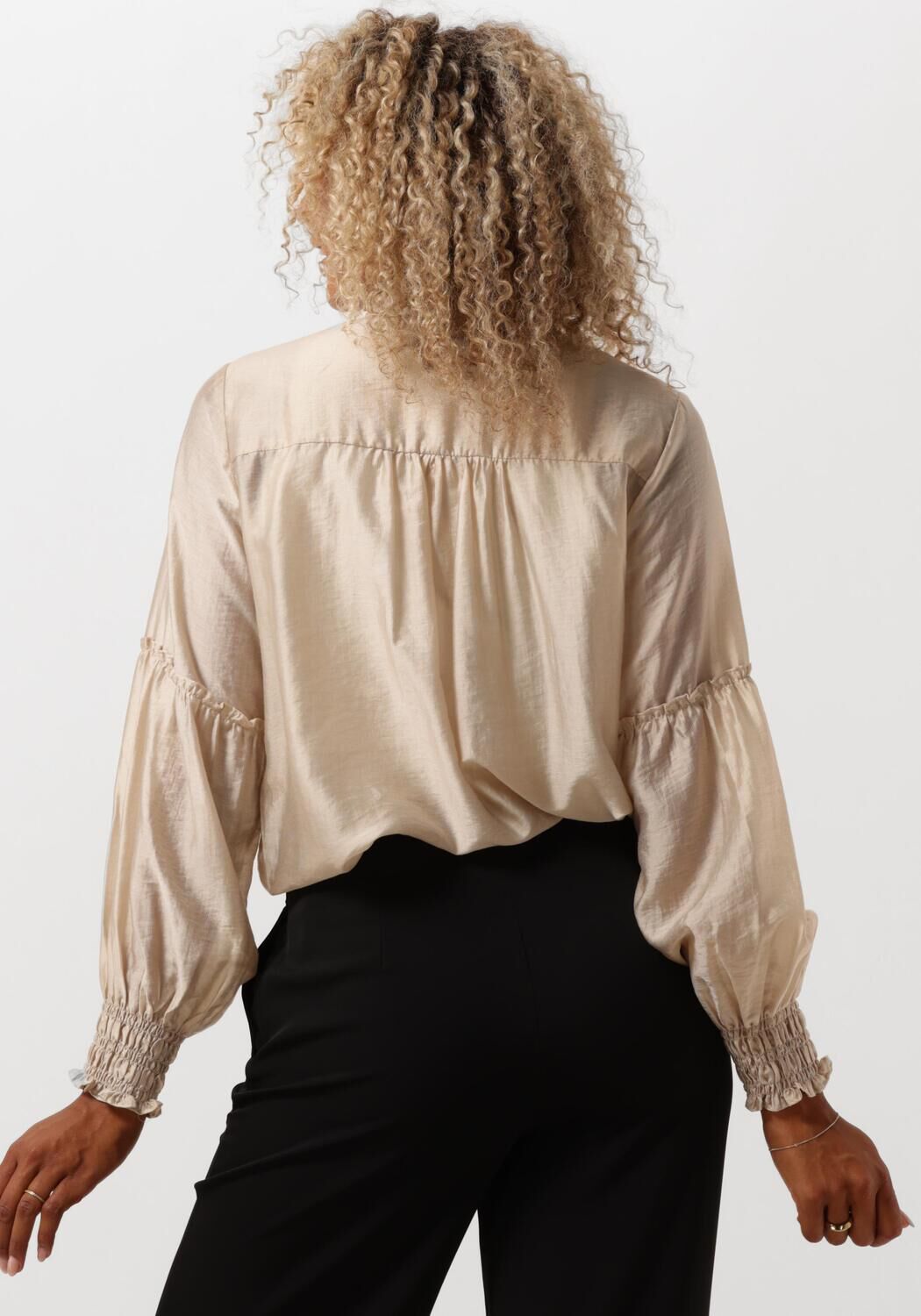 MSCH COPENHAGEN Dames Blouses Mschkitlyn Romina Shirt Zand