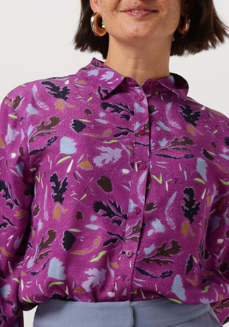 Paarse POM AMSTERDAM Blouses MILLY FEATHERFEST CACTUS PINK - large