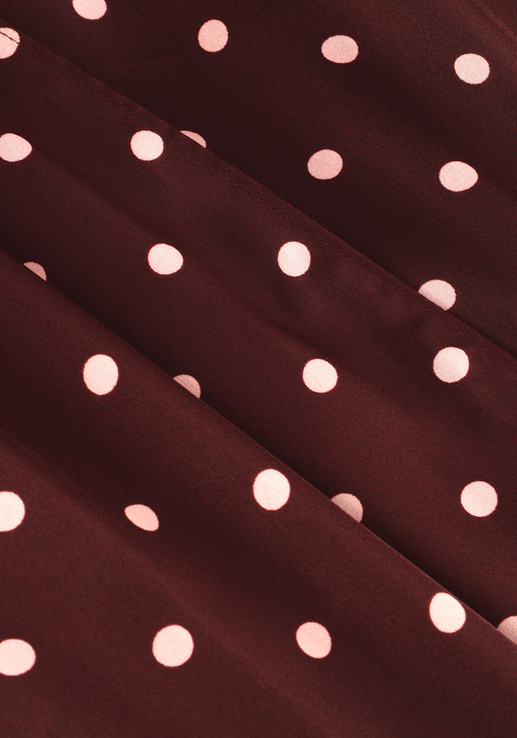 Bordeaux NEO NOIR Midi jurk MALINGA DOT DRESS - large