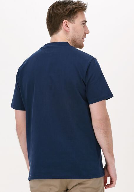 Donkerblauwe WOODBIRD T-shirt RICS BALL TEE - large