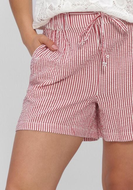 Rode POM AMSTERDAM Broeken SHORTS SEERSUCKER RED WHITE - large