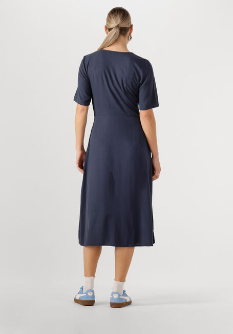 Donkerblauwe MODSTRÖM Midi jurk MIGUELMD SS DRESS - large
