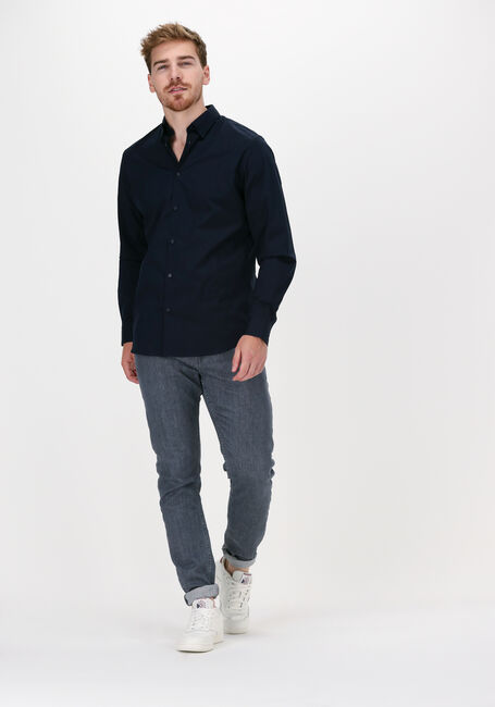 Donkerblauwe SELECTED MEN Klassiek overhemd SLIMMICHIGAN SHIRT LS B - large