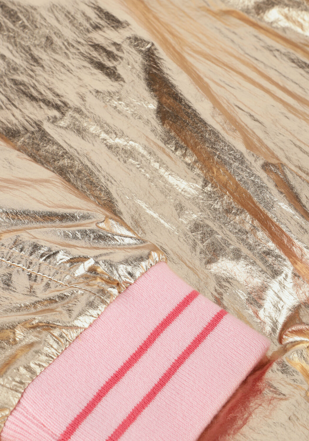 Gouden PETIT BLUSH Jack METALLIC JACKET - large