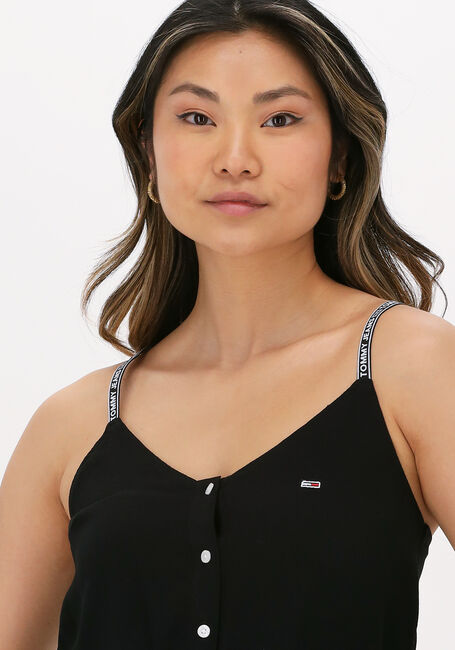 Zwarte TOMMY JEANS Top TJW ESSENTIAL STRAPPY TOP - large