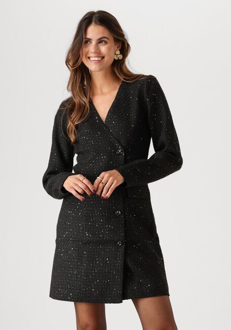 Zwarte FREEBIRD Mini jurk DAFNA DRESS - large