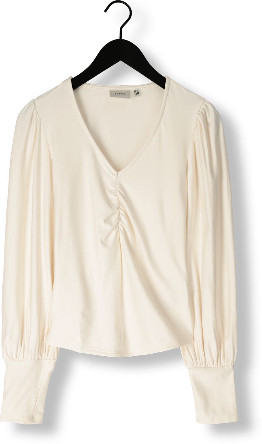 GESTUZ Dames Blouses Rifagz V-neck Blouse Beige