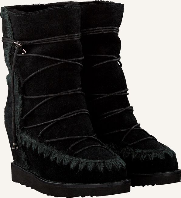 Zwarte MOU Vachtlaarzen ESKIMO FRENCH TOE LACE UP Zwarte MOU Vachtlaarzen ESKIMO FRENCH TOE LACE UP - large