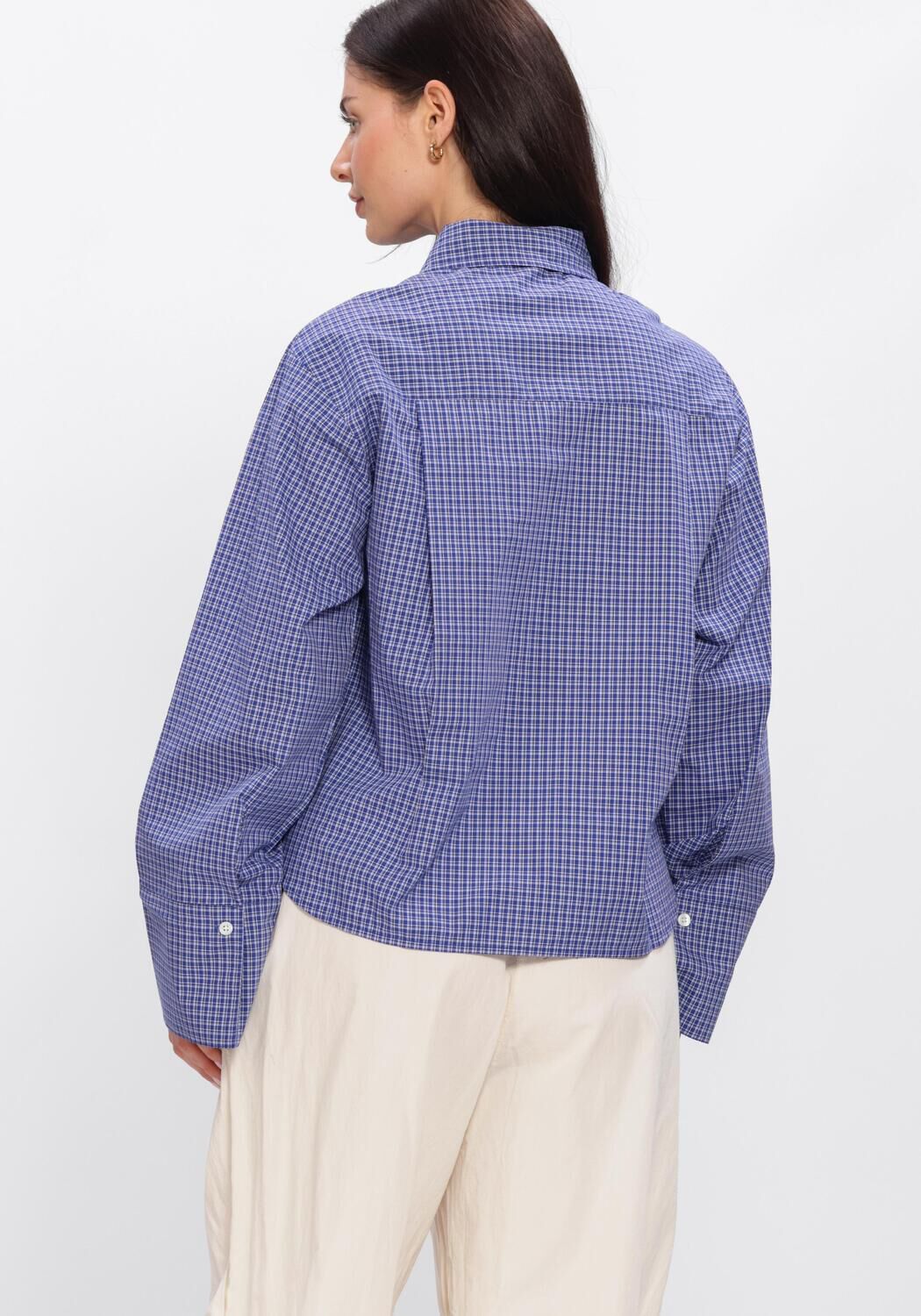 Blauwe ENVII Blouses ENWEB LS SHORT SHIRT CH 7354 - large