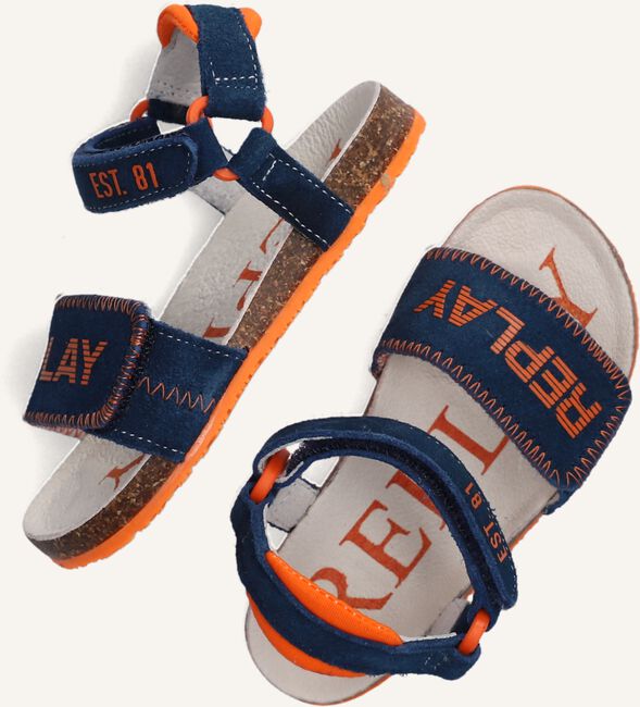 Blauwe REPLAY Platte sandalen QUAD Blauwe REPLAY Platte sandalen QUAD - large