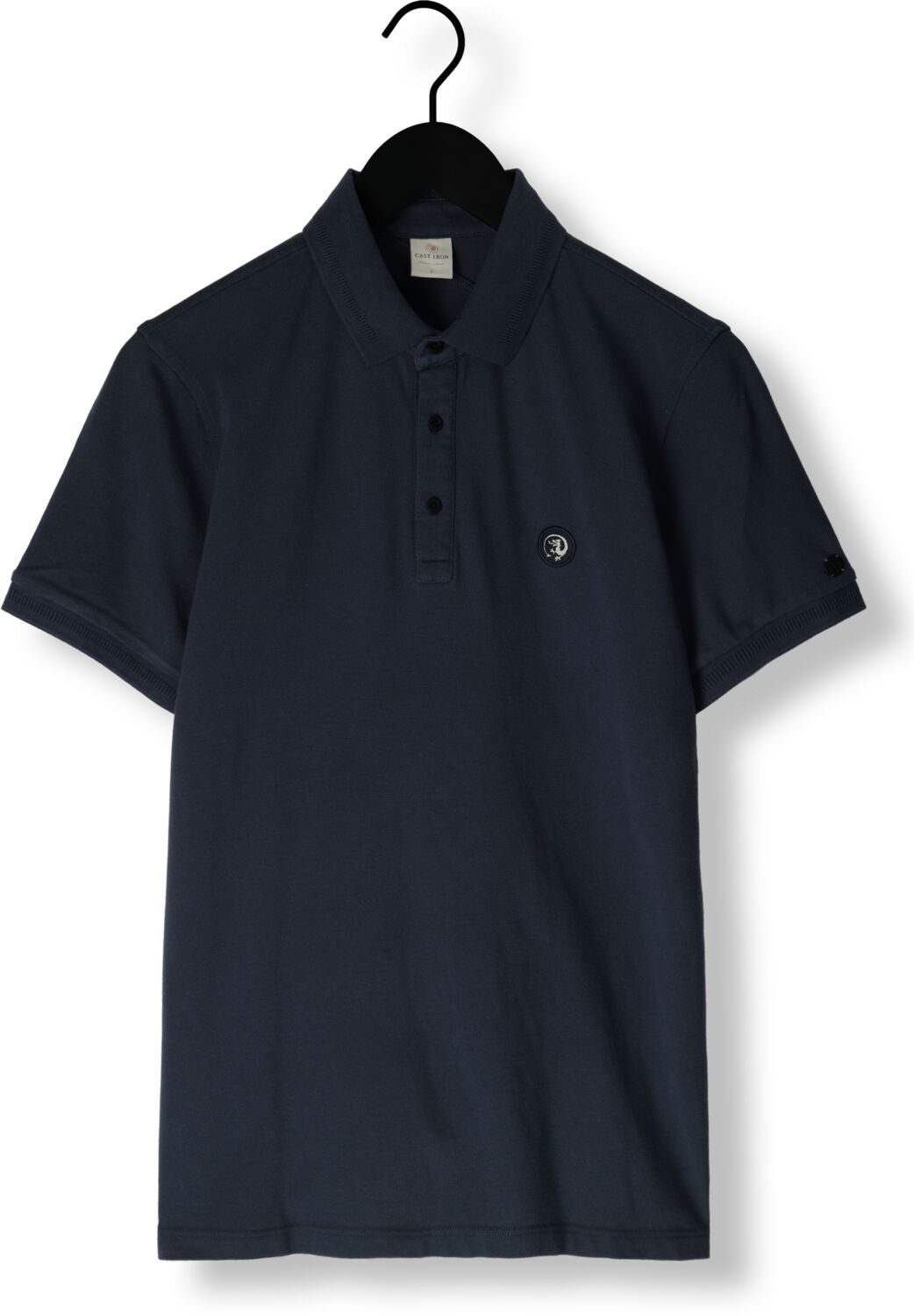 CAST IRON Heren Polo's & T-shirts Short Sleeve Polo Organix Cotton Pique Essential Donkerblauw