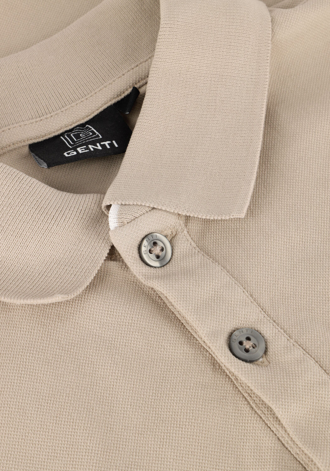 Beige GENTI Polo POLO 3 BUTTON SS J2001-1212 - large
