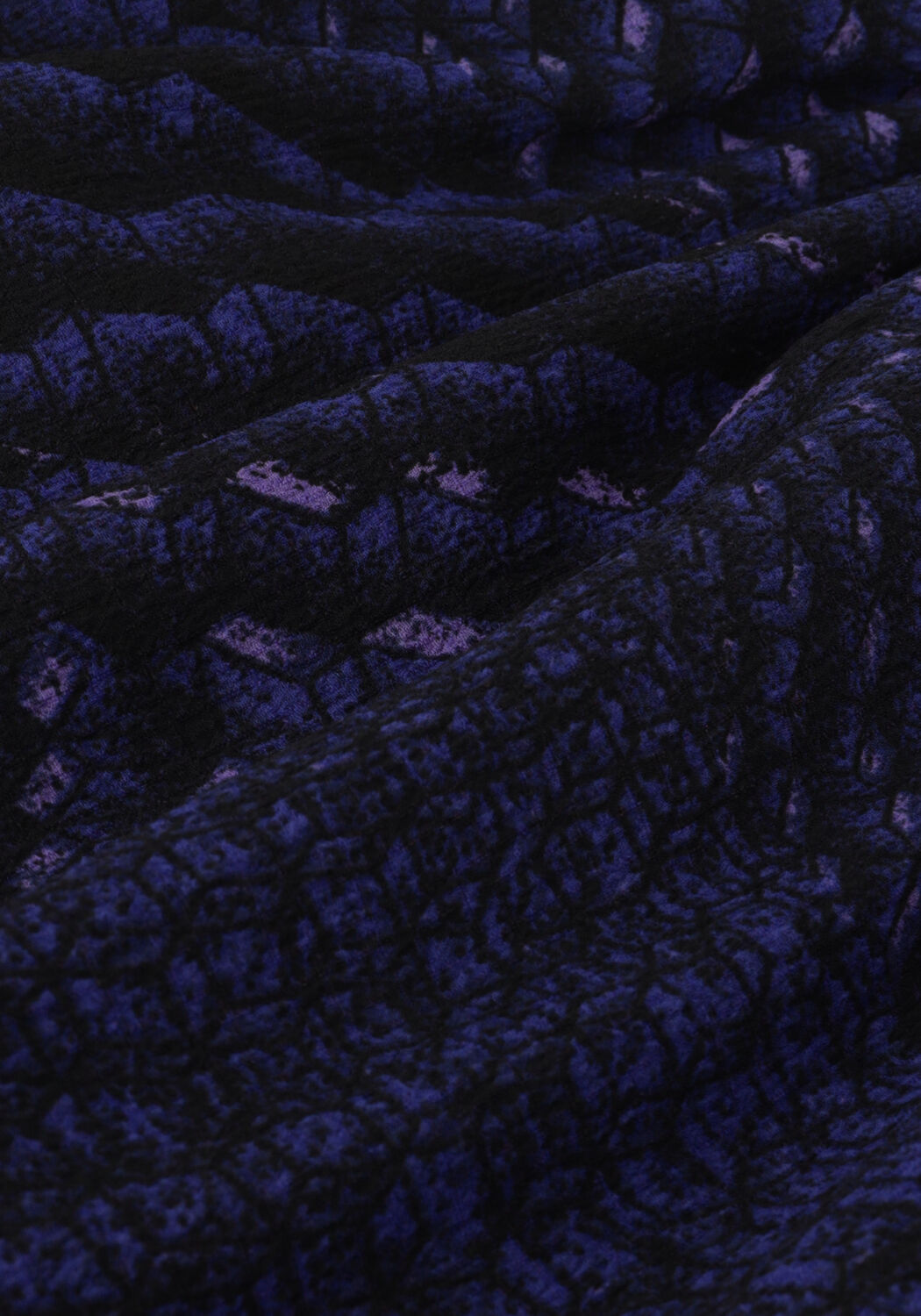 Donkerblauwe ALIX THE LABEL Mini jurk GRAPHIC WRAP DRESS - large