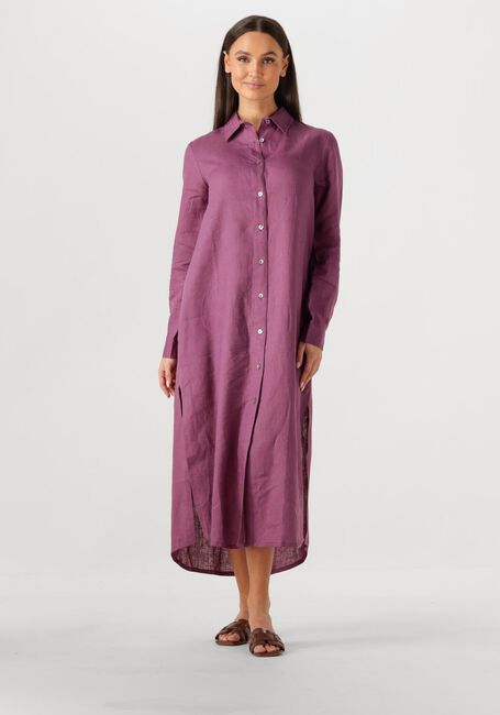 Paarse RESORT FINEST Maxi jurk SHIRT DRESS - large