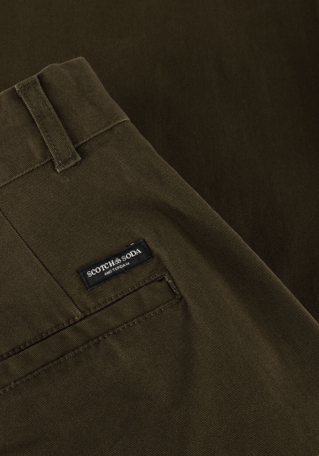 Groene SCOTCH & SODA Chino STUART STRETCH COTTON CHINO - large