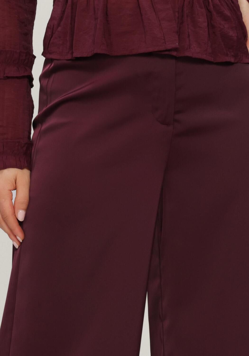 Y.A.S. YAS Dames Broeken Yaspelana Hw Palazzo Pant Bordeaux