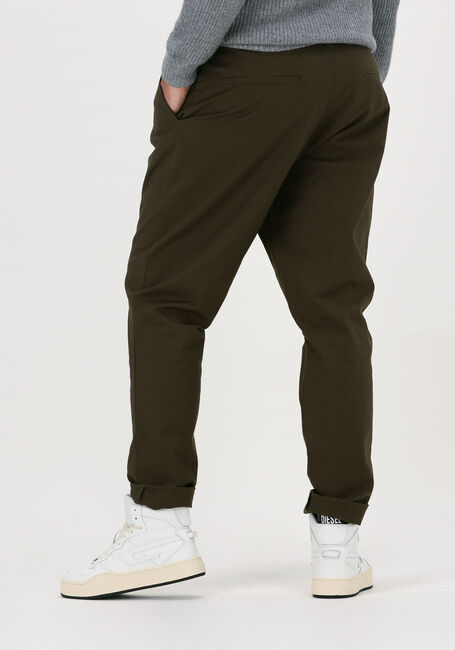 Donkergroene ANERKJENDT Chino AKJULIUS COTTON PLEAT PANT - large