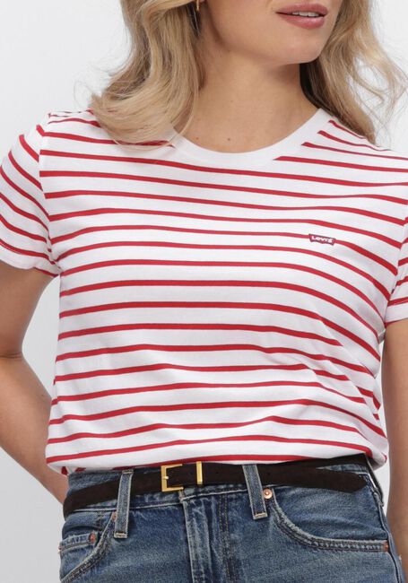 Lichtgrijze LEVI'S T-shirt PERFECT TEE EMILY - large