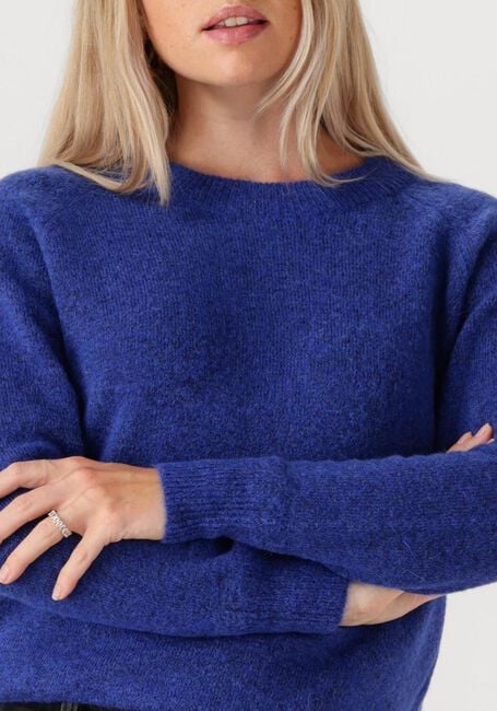 Blauwe SELECTED FEMME Trui SLFLULU LS KNIT O-NECK - large