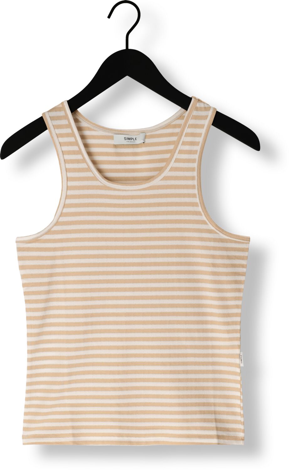 SIMPLE Dames Tops & T-shirts Jer-stripe-co-24-1 Ecru