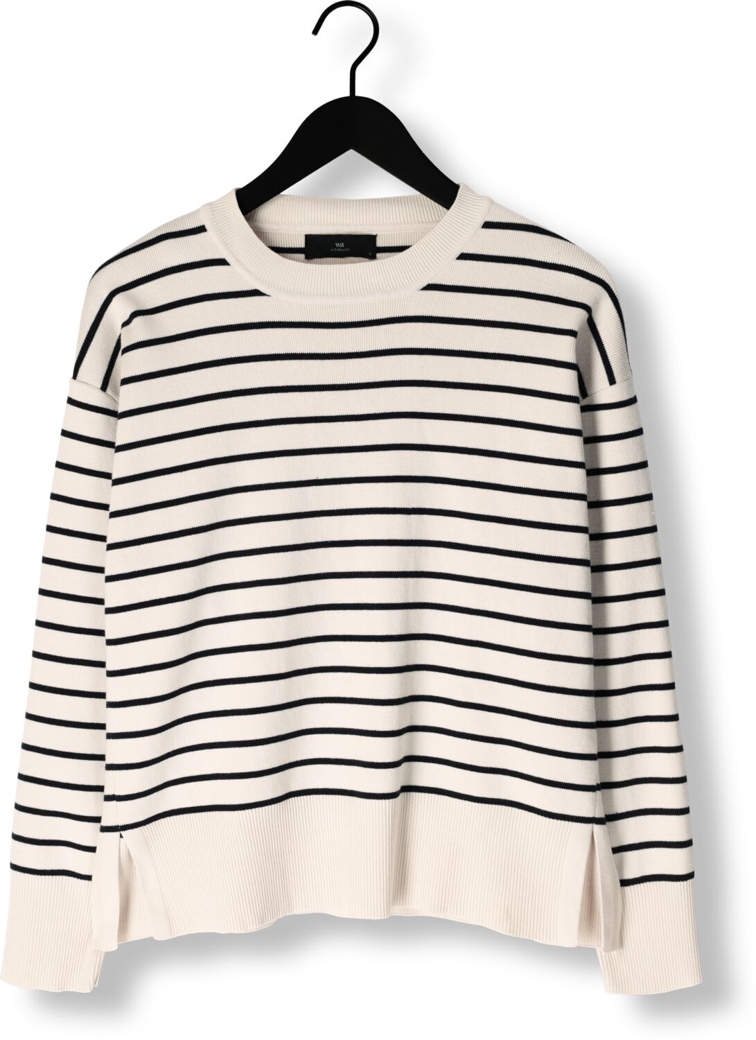 WITHBLACK Dames Truien & Vesten Wblbarbara Ls Striped Pullover Ecru