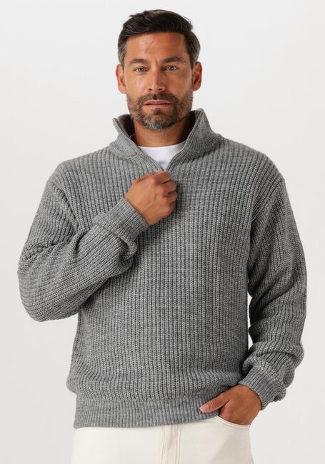 Grijze AMERICAN VINTAGE Trui CRASHWAY HALF ZIP H - large