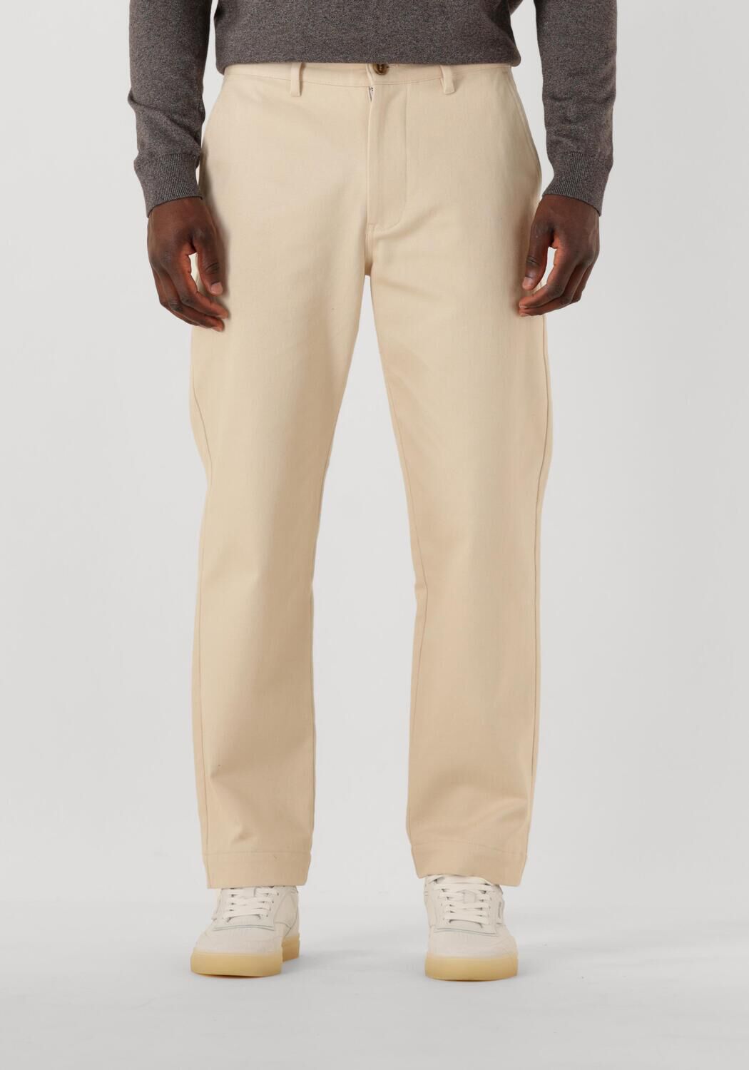 SELECTED HOMME Heren Broeken Slhregular Harry Twill Pant Beige