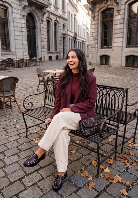 Bordeaux Y.A.S. Blazer YASLIKKA LS OVERSIZED BLAZER - large