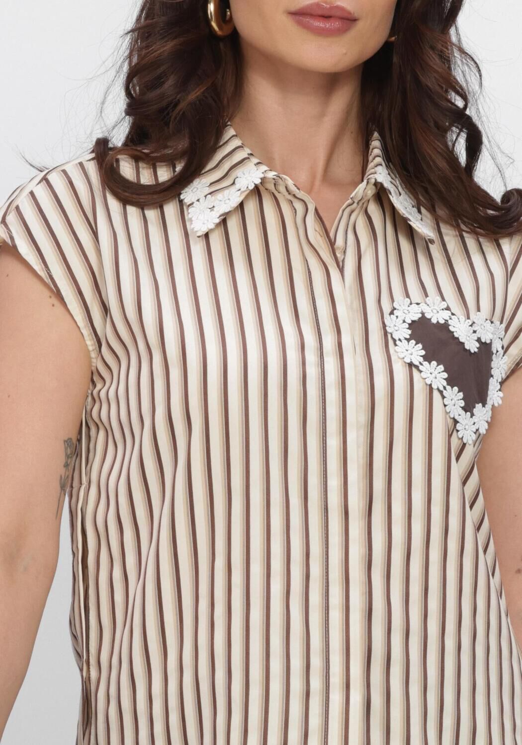 Bruine YDENCE Blouses BLOUSE EMI - large