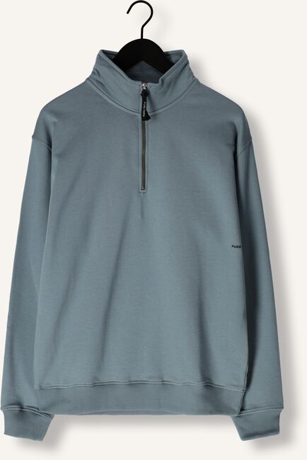 Blauwe PURE PATH Trui LOOSE FIT SWEATERS HALFZIP319 Blauwe PURE PATH Trui LOOSE FIT SWEATERS HALFZIP319 - large