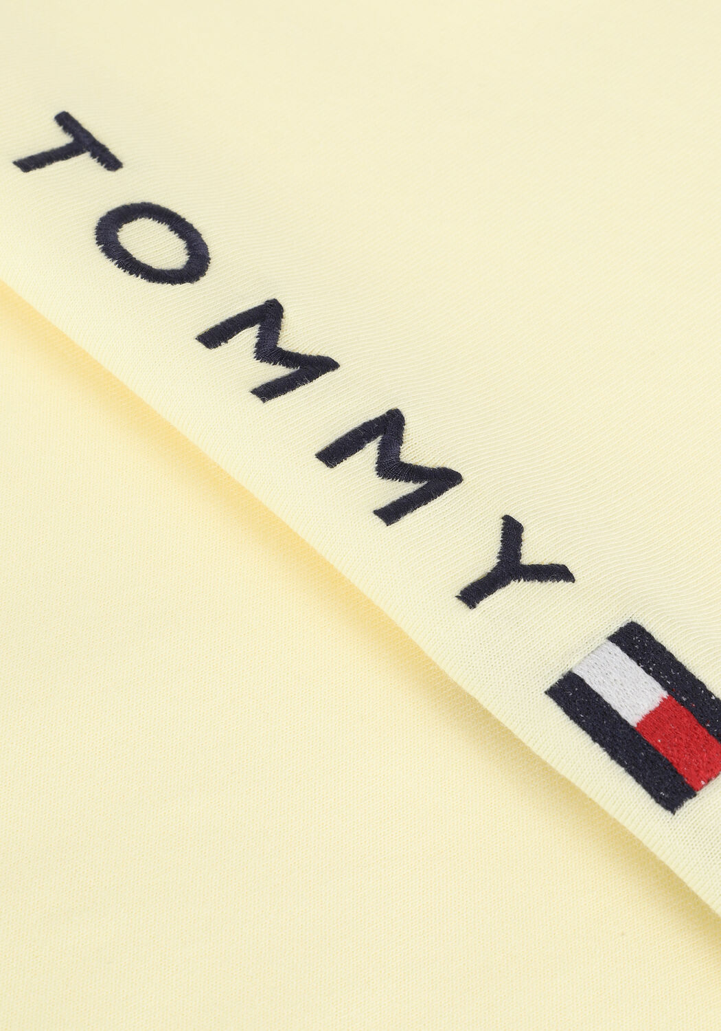 Gele TOMMY HILFIGER T-shirt TOMMY LOGO TEE - large