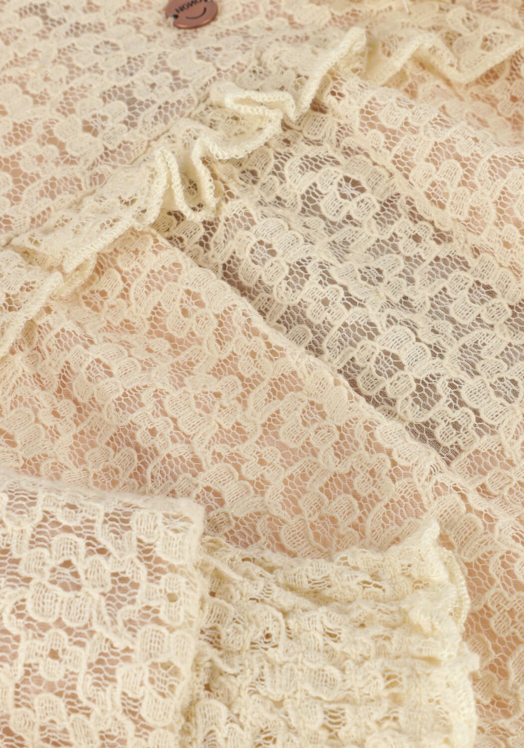 NONO Meisjes Blouses Tirzy Lace Blouse Creme