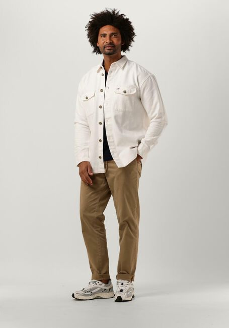 Gebroken wit TOMMY JEANS Overshirt TJM SOFT CASUAL OVERSHIRT - large