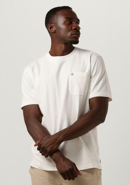 Witte SCOTCH & SODA T-shirt CREWNECK POCKET TEE - large