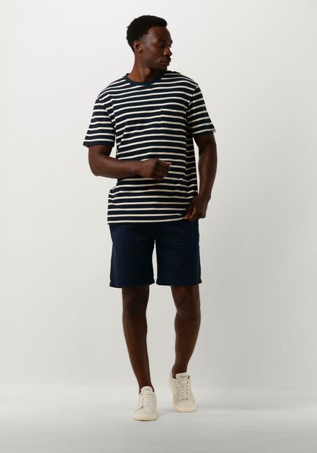 Blauwe ANERKJENDT T-shirt AKKIKKI S/S STRIPE TEE - GOTS - large