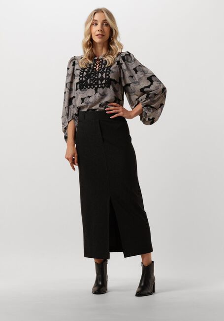 Grijze JANSEN AMSTERDAM Midirok HVM682 ROK DAISY - large
