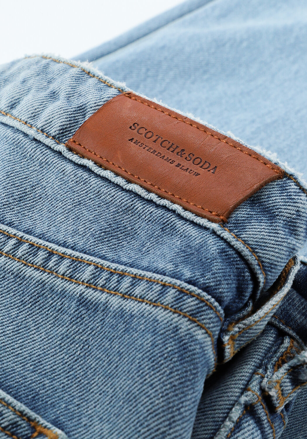 Blauwe SCOTCH & SODA Straight leg jeans THE SKY HIGH-RISE STRAIGHT IN - large