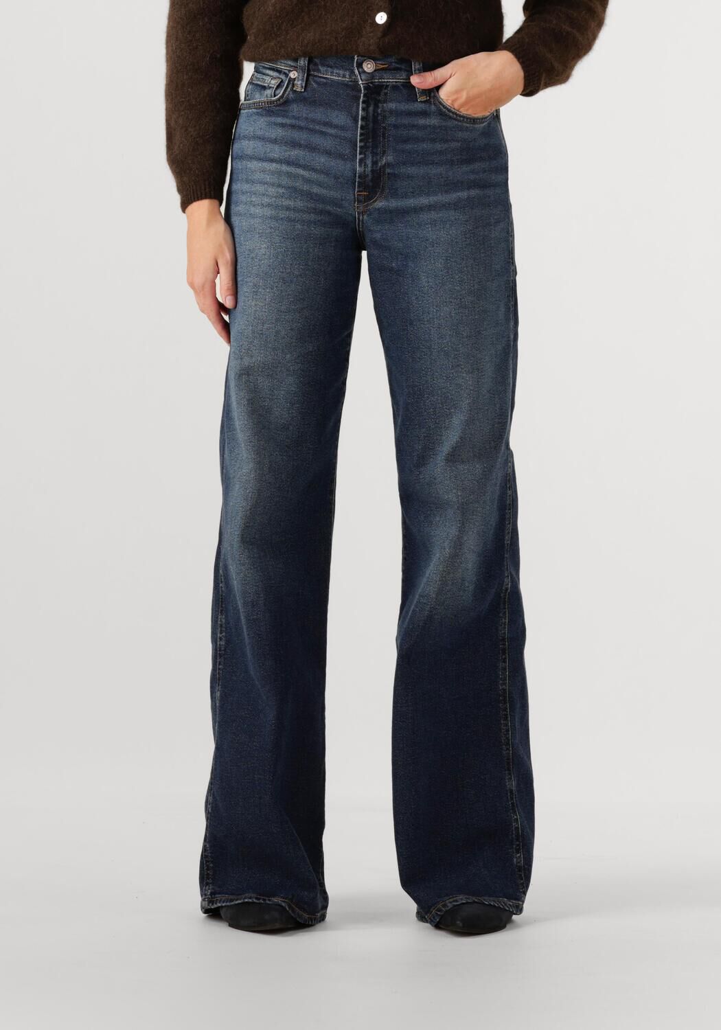 7 FOR ALL MANKIND Dames Jeans Lotta Cisco Blauw